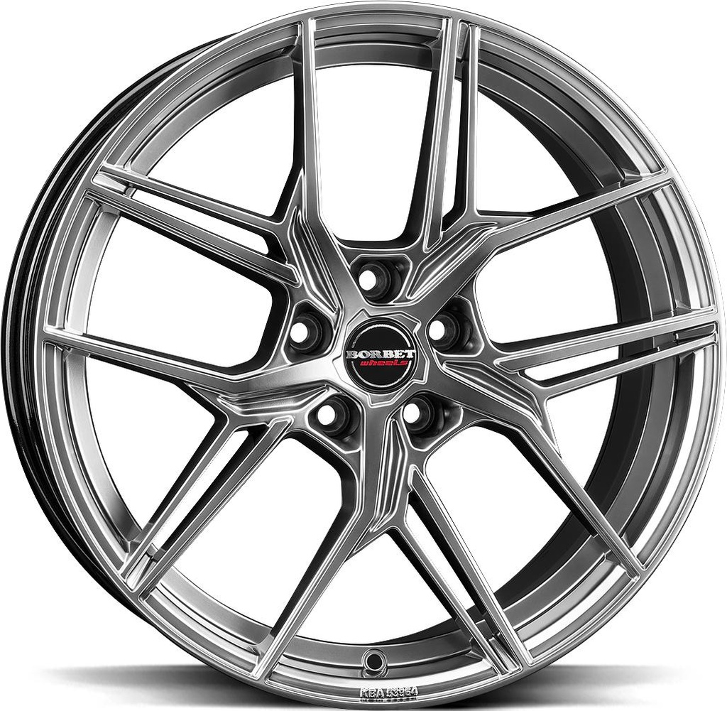 BORBET QX HYPER BLACK SILV 8x19 5/114.3 ET40 CB72.5