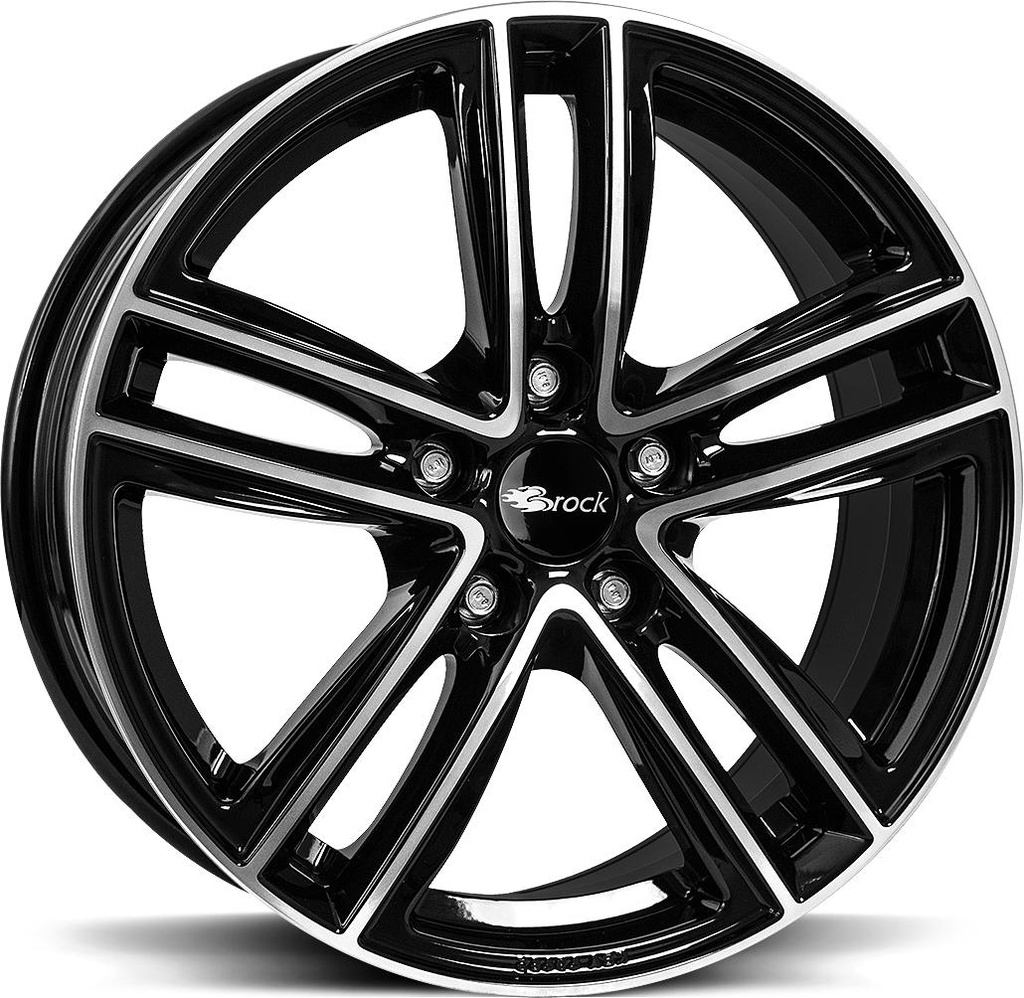 BROCK RC27 BLACK FULL POL 7x18 5/100 ET47 CB57.1