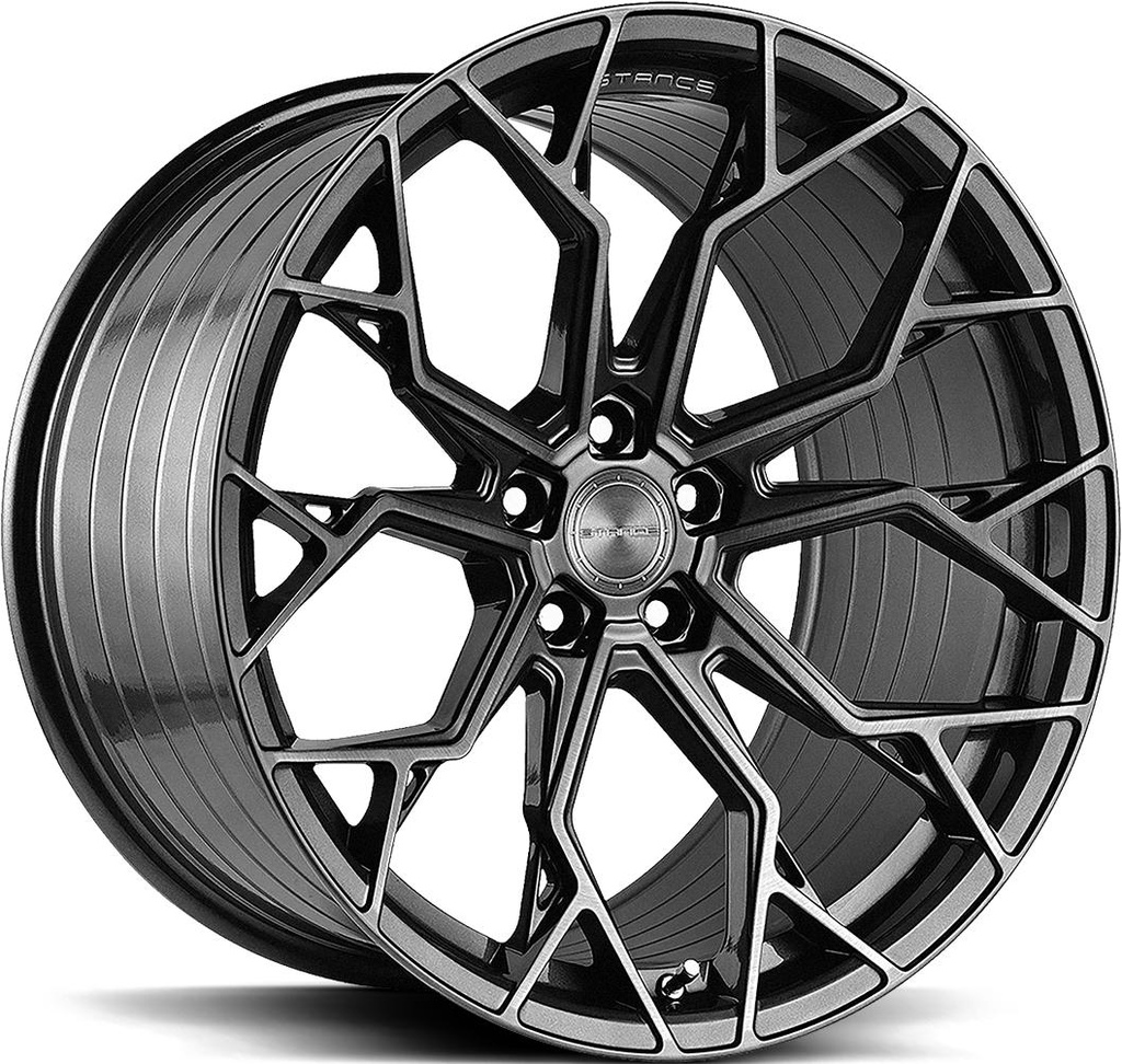 STANCE SF10 BRUSH DUAL GUNMETAL 8.5x19 5/112 ET30 CB66.6