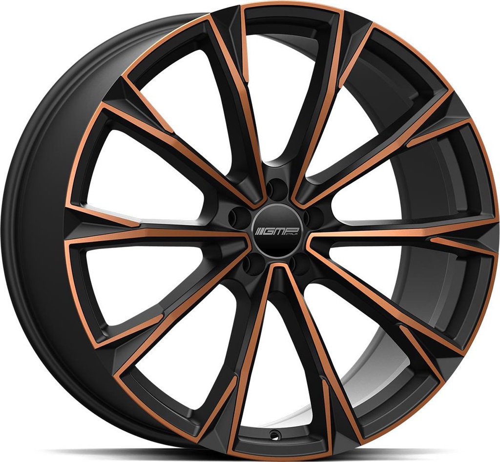 GMP TOTALE SATIN BLACK BRONZE ORANGE 11.5x23 5/130 ET52 CB71.6