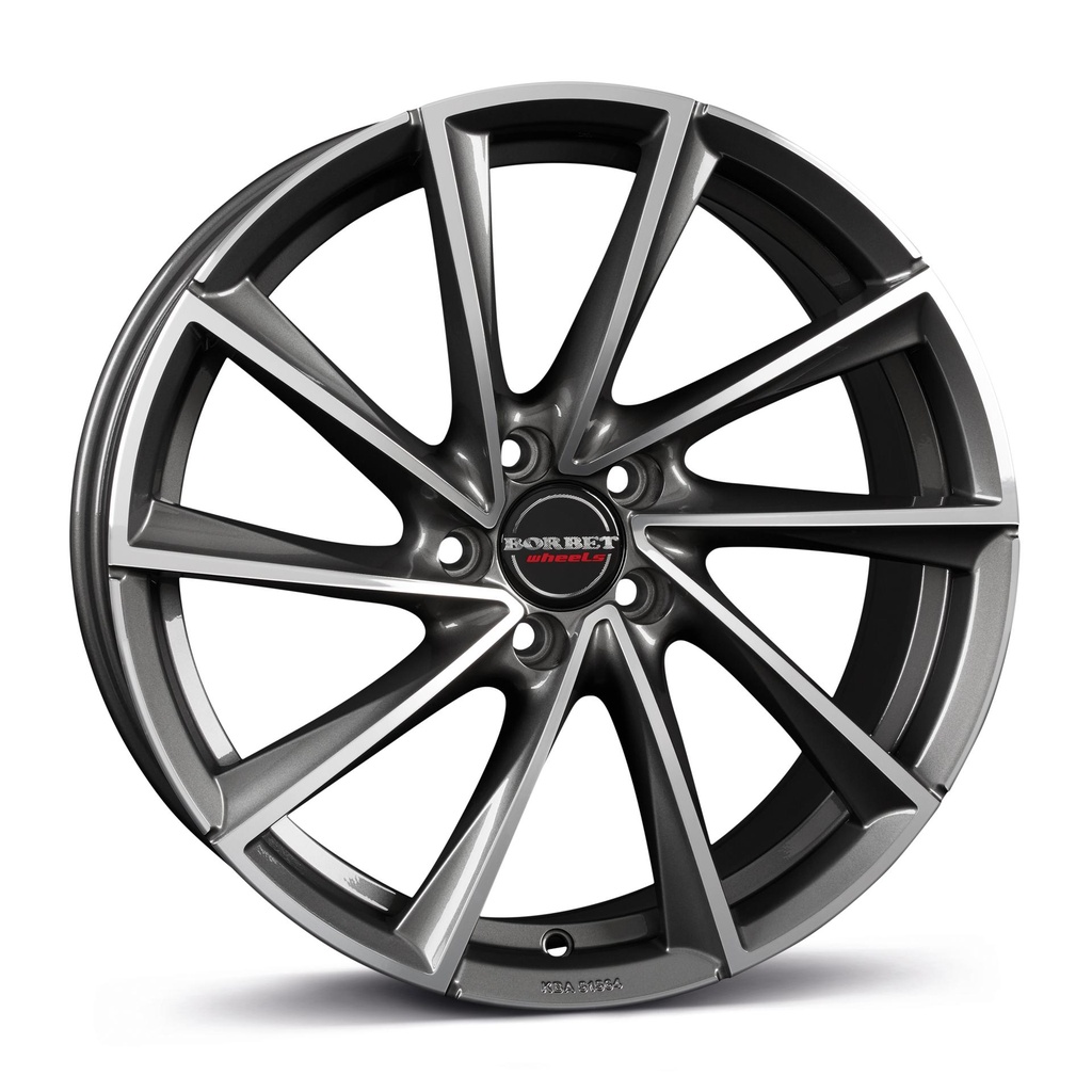 BORBET VTX GRAPH POL 9.5x19 5/112 ET51 CB66.6