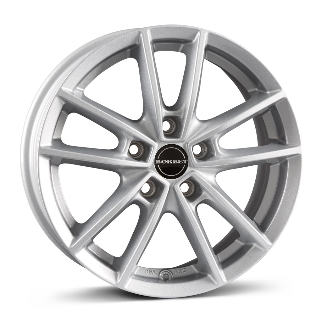 BORBET W CHRYSTAL SILV 6x15 5/100 ET45 CB64.1