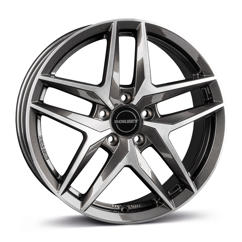 BORBET Z MIST ANTRACITE GLOSS POL 7.5x18 5/112 ET50 CB57.1