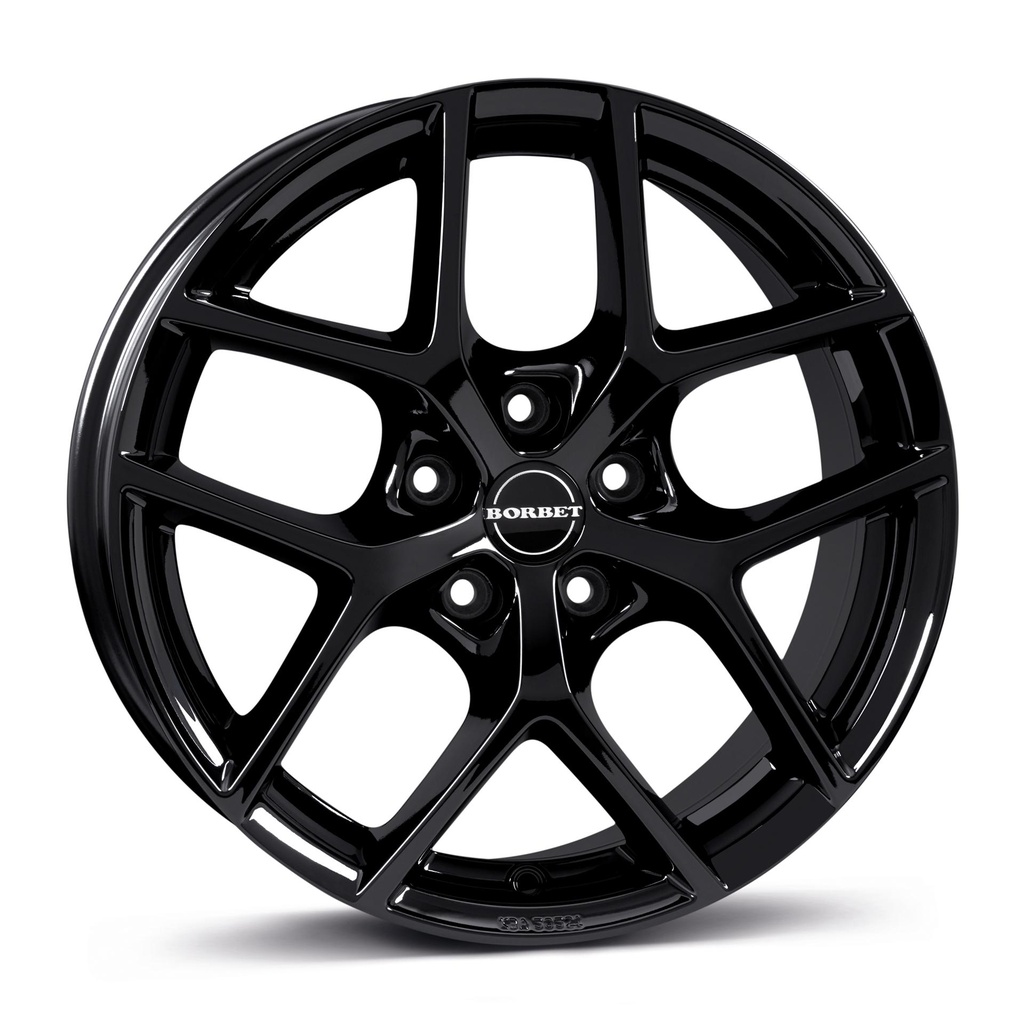 BORBET Y BLACK GLOSSY 7x17 5/112 ET30 CB72.5