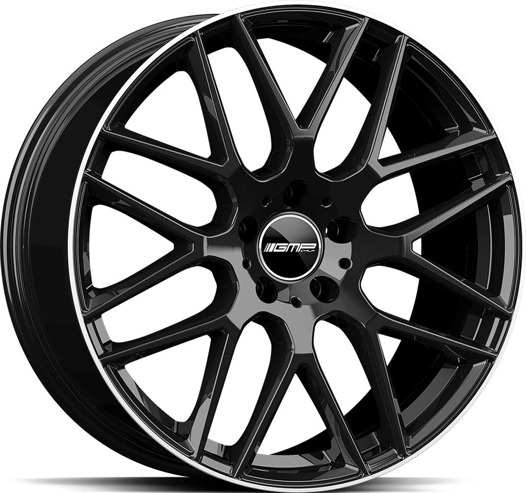 GMP BERGHEM BLACK DIAM LIP 10x21 5/112 ET18 CB66.6
