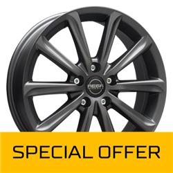 MEGA WHEELS VIRGO DARK MAT ANTHRACITE GREY 6.5x16 5/112 ET47 CB73.2
