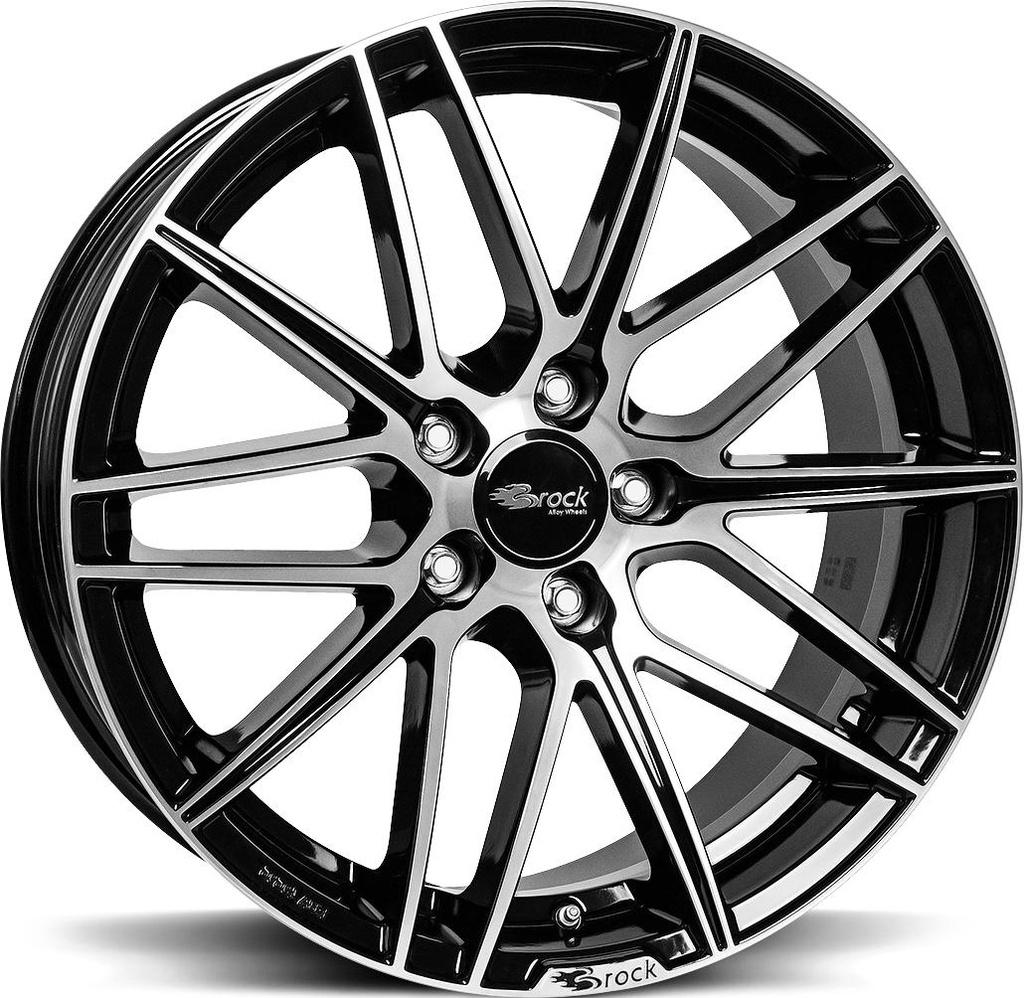 BROCK B34 BLACK FULL POL 8x18 5/120 ET38 CB72.6