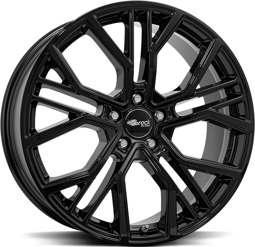 BROCK B41 SHINY BLACK 9.5x22 5/120 ET42.5 CB72.6