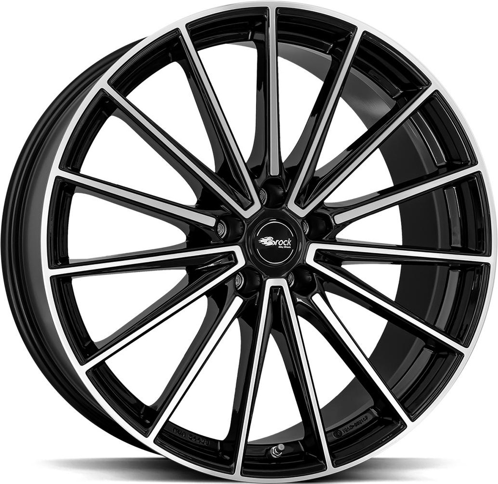 BROCK B43 BLACK FULL POL 9.5x21 5/130 ET46 CB71.5