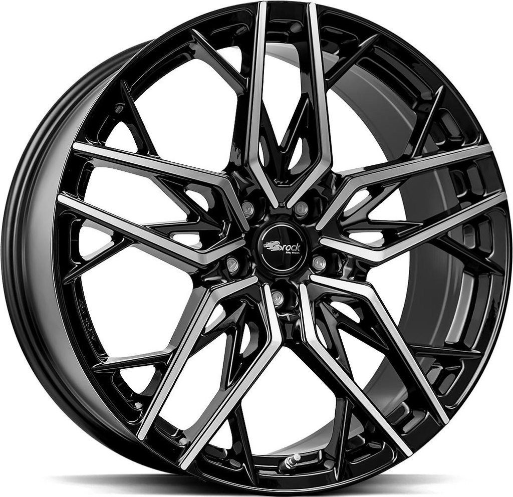 BROCK B44 BLACK FULL POL 8.5x20 5/112 ET35 CB66.6