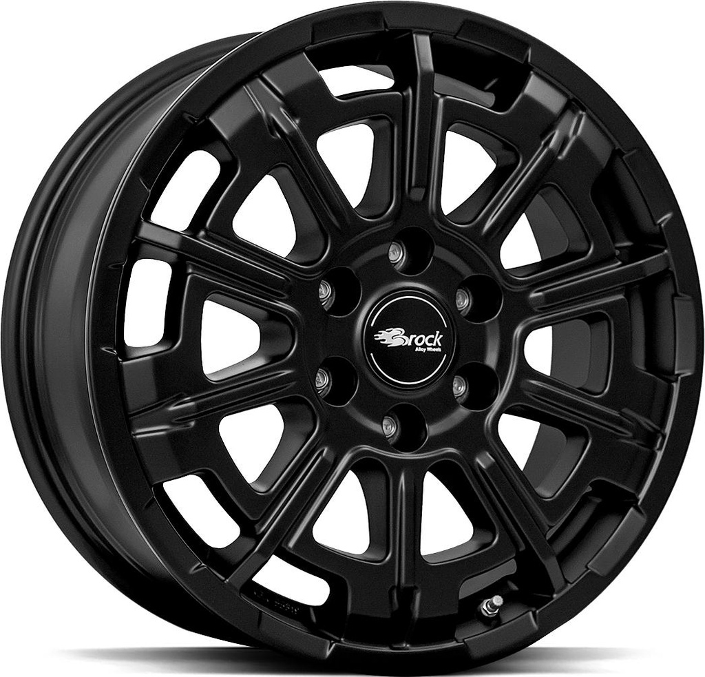 BROCK B45 SATIN BLACK MATT 7x17 6/130 ET60 CB84.1