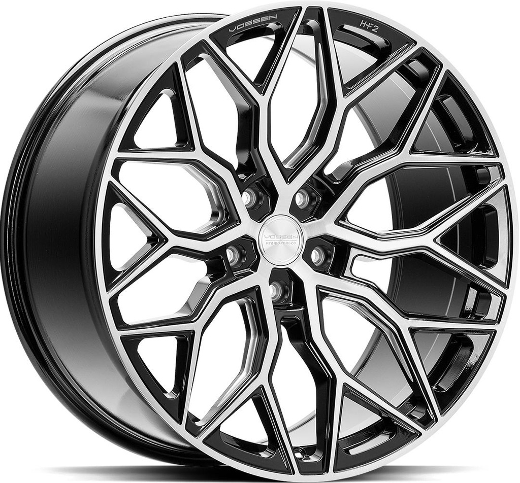VOSSEN HF2 BRUSH GLOSS BLACK 8.5x19 5/114.3 ET32 CB73.1