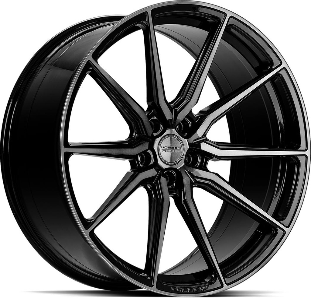 VOSSEN HF3 DOUBLE TINTED GLOSS BLACK 10x20 5/120 ET45 CB72.6
