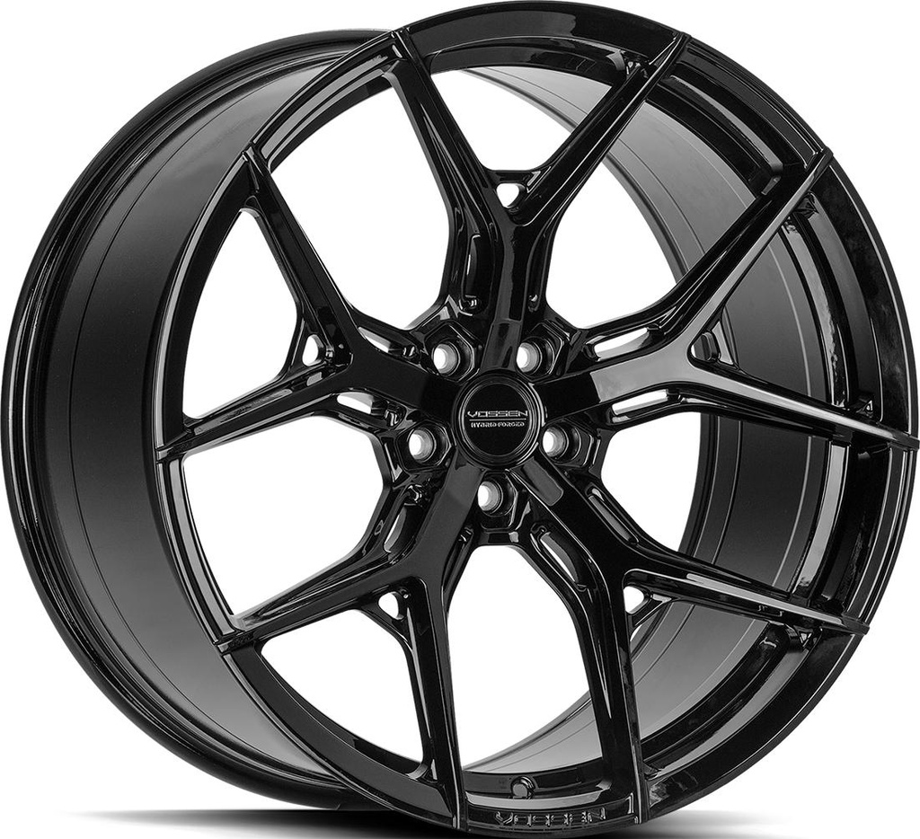 VOSSEN HF5 GLOSS BLACK 10.5x22 5/127 ET35 CB71.6