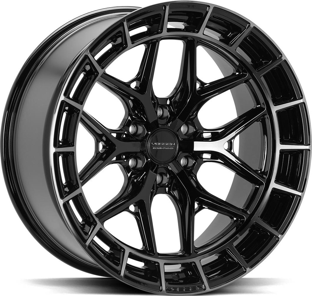 VOSSEN HFX1 TINTED GLOSS BLACK 10x22 8/165.1 ET-18 CB125.1