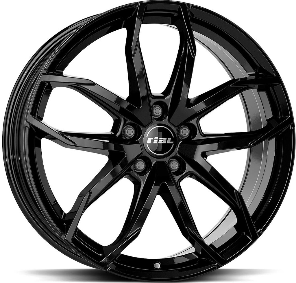 RIAL LUCCA DIAM BLACK 6.5x16 5/100 ET47 CB57.1