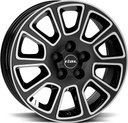 RIAL TRANSPORTER 2 DIAM BLACK POL 7x17 5/120 ET55 CB65.1