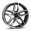 BORBET Z MIST ANTRACITE GLOSS POL 7.5x18 5/112 ET44 CB66.6