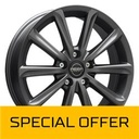 MEGA WHEELS VIRGO DARK MAT ANTHRACITE GREY 6x15 4/100 ET42 CB73.2
