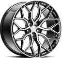 VOSSEN HF2 BRUSH GLOSS BLACK 10x24 5/120 ET32 CB72.6